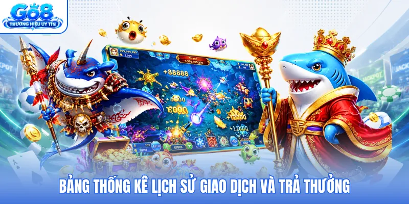 Bảng thống kê lịch sử giao dịch và trả thưởng