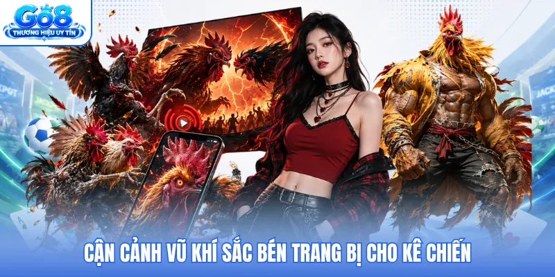 Cận cảnh vũ khí sắc bén trang bị cho kê chiến