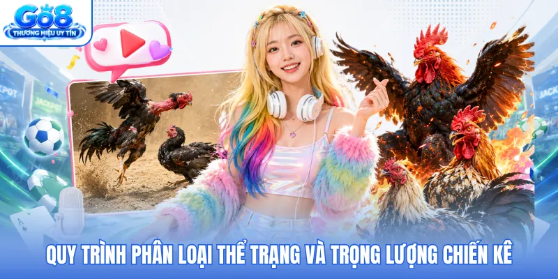 Quy trình phân loại thể trạng và trọng lượng chiến kê Quy trình phân loại thể trạng và trọng lượng chiến kê